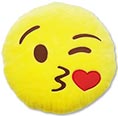 Kuss Smiley Kissen Kiss Emoticon mit Reißverschluss
